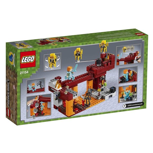 LEGO Minecraft 21154 – The Blaze Bridge Complete w/Box & Instructions - Picture 5 of 8